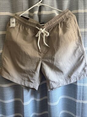 RSQ Khaki Elastic Waist Shorts